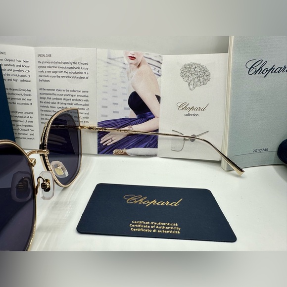 New! 👑CHOPARD ICE CUBE Sunglasses SCHF74 300F, Authentic - Picture 14 of 16